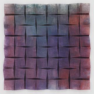 26. No-twist rotated squares. Encaustic on paper.