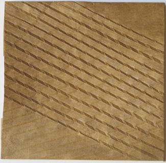 Unfolded. Origamido paper, folding, unfolding.