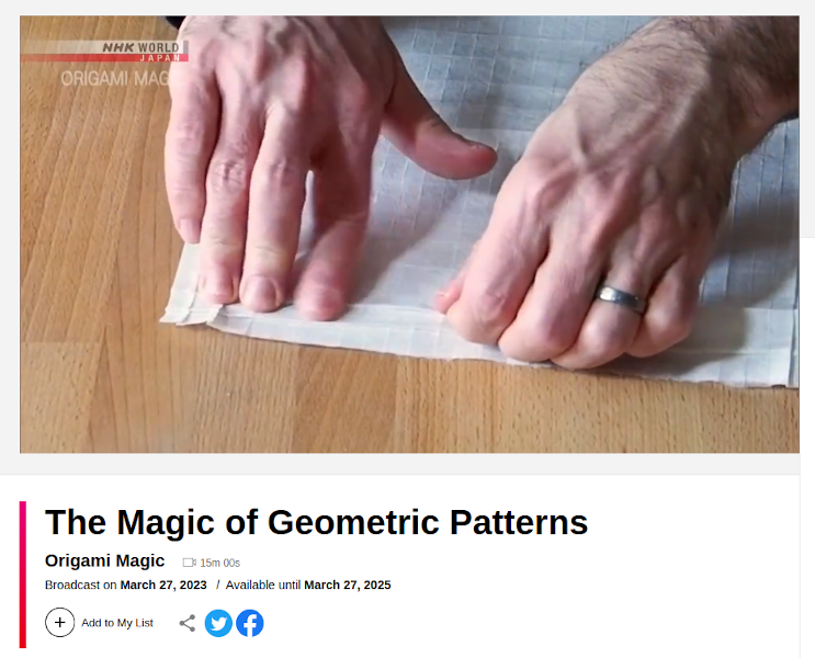 Origami Magic episode Geometric Patterns